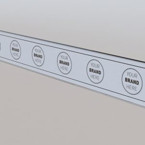 Table Edge Branding Rail